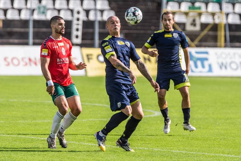 Football. Fortuna I Liga. Zaglebie Sosnowiec - Sandecja Nowy Sacz. 03.10.2020
