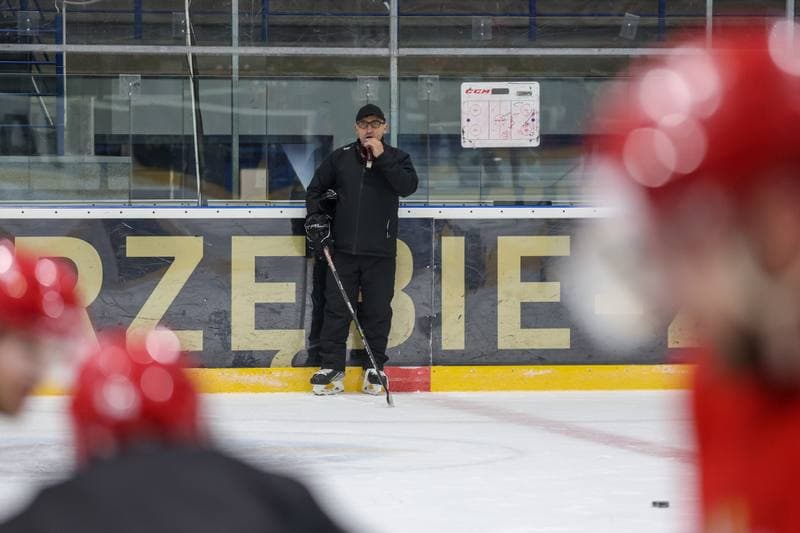 Ice Hockey. Poland national team. Training. 10.12.2023