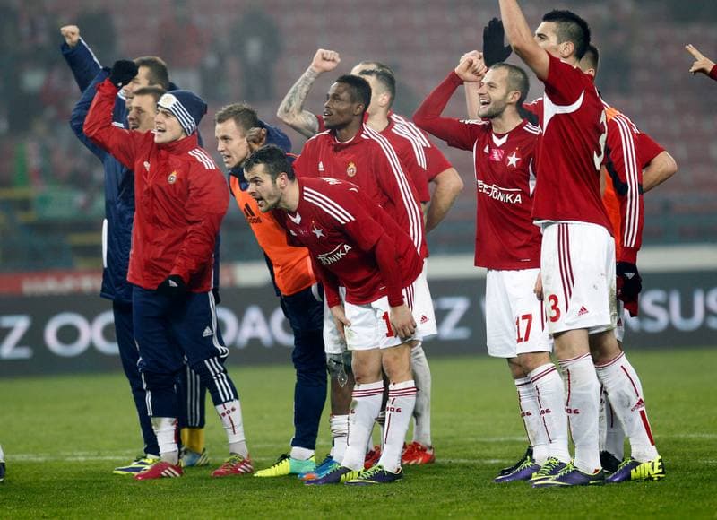 Football. T-Mobile Ekstraklasa. Wisla Krakow - Korona Kielce. 22.11.2013