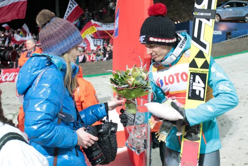 Ski Jumping. FIS World Cup. Podium. 16.01.2014
