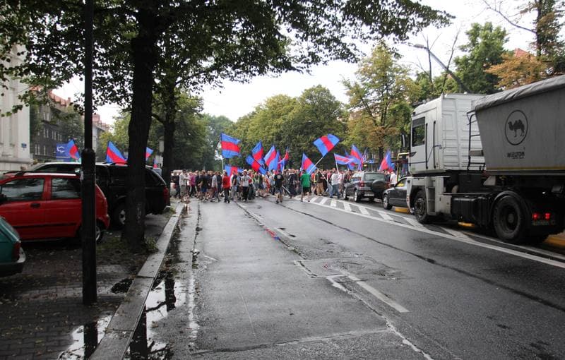 Football. Piast Gliwice. Protest. 14.07.2011