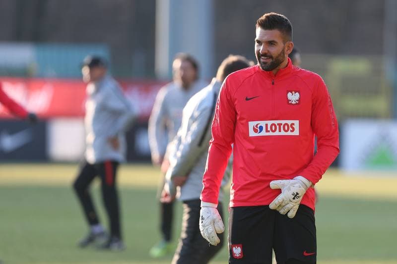 Football. Poland national team. Training. 25.03.2018