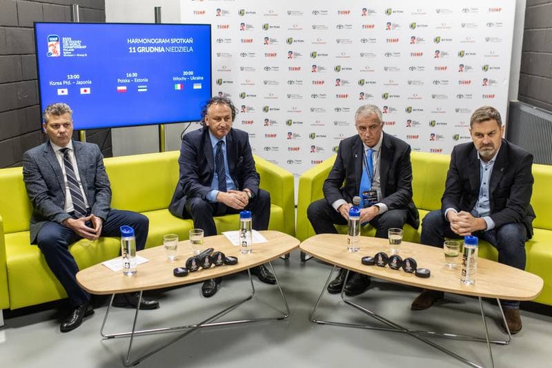 Ice Hockey. Poland. Press Conference. 12.12.2022