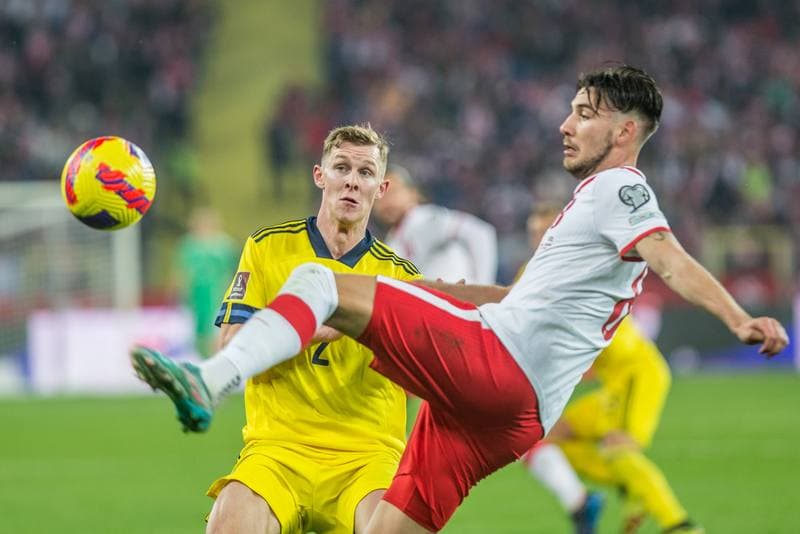 Football. FIFA World Cup Qualifiers. Poland - Sweden. 29.03.2022