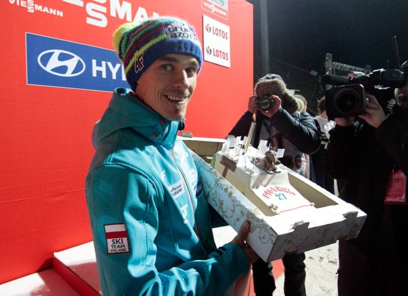 Ski Jumping. FIS World Cup. Podium. 16.01.2014