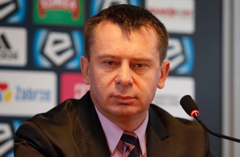 Football. Gornik Zabrze. Press Conference. 04.03.2014