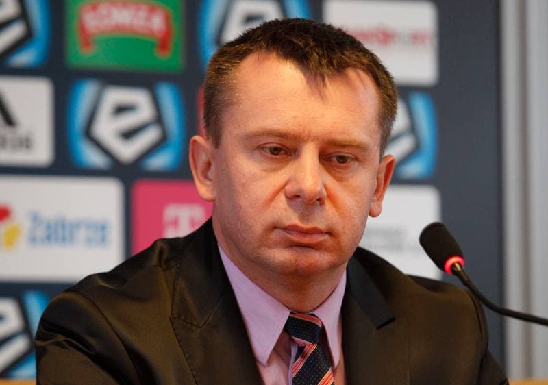 Football. Gornik Zabrze. Press Conference. 04.03.2014