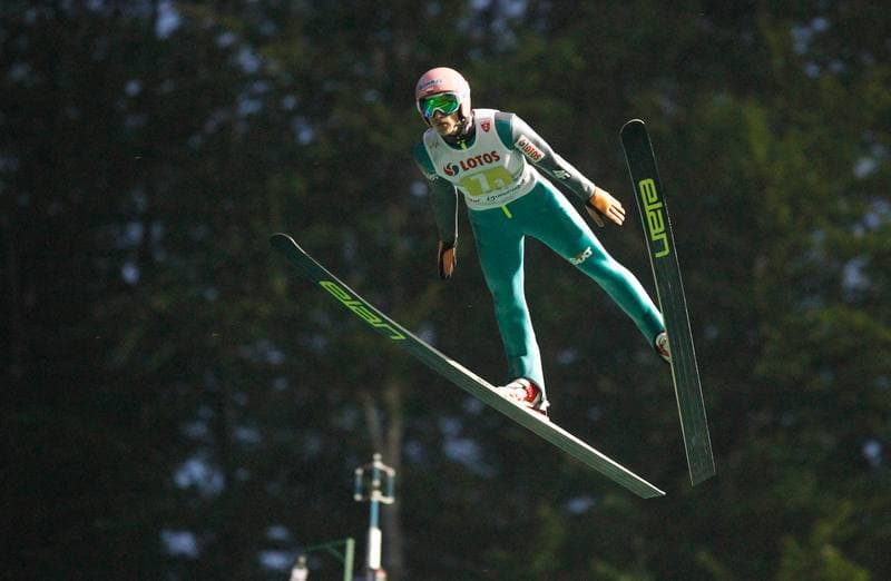 Ski Jumping. FIS Grand Prix. Dawid Kubacki - Piotr Zyla - Kamil Stoch - Maciej Kot. 25.07.2014