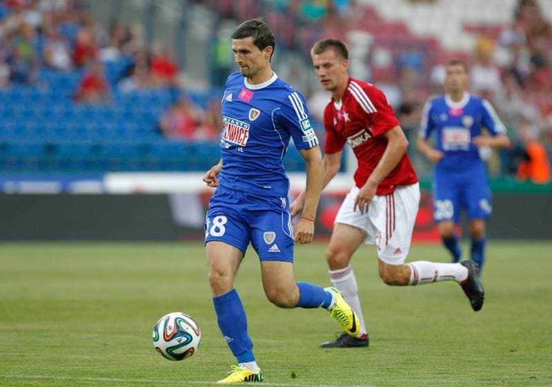 Football. T-Mobile Ekstraklasa. Wisla Krakow - Piast Gliwice. 28.07.2014
