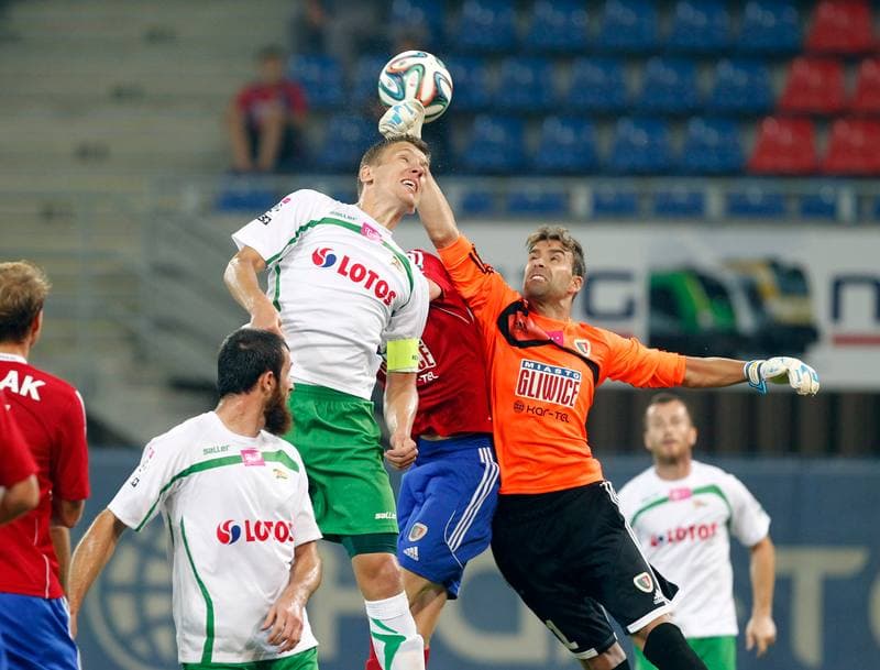 Football. T-Mobile Ekstraklasa. Piast Gliwice - Lechia Gdansk. 01.08.2014