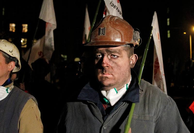 Coal Mining. Protest. Katowice. 15.01.2015