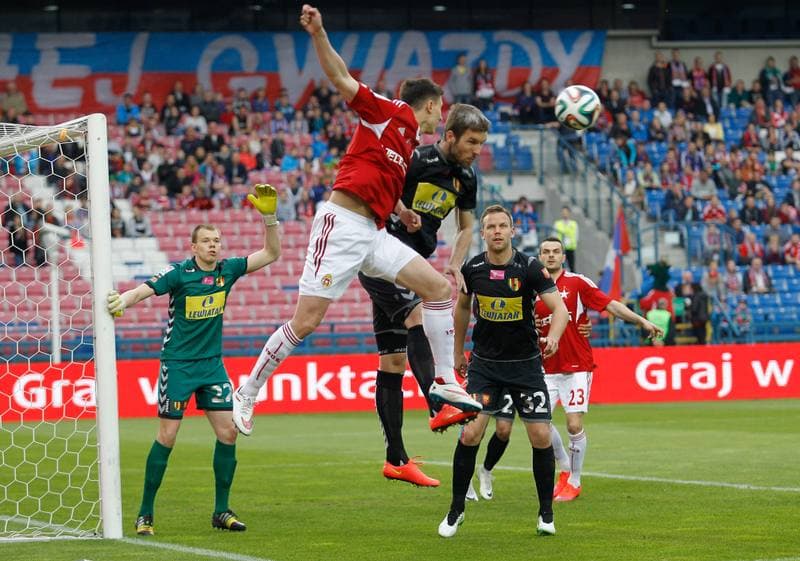 Football. T-Mobile Ekstraklasa. Wisla Krakow - Korona Kielce. 26.04.2015