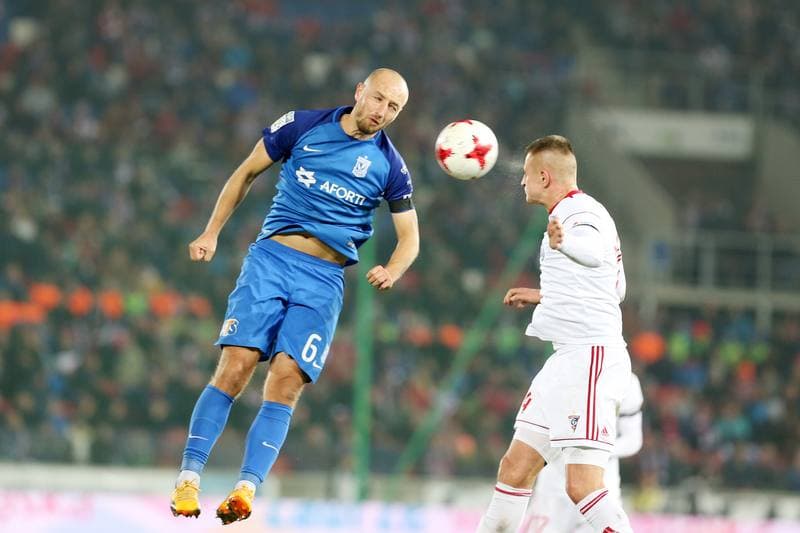 Football. Lotto Ekstraklasa. Gornik Zabrze - Lech Poznan. 04.11.2017