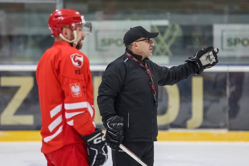 Ice Hockey. Poland national team. Training. 10.12.2023