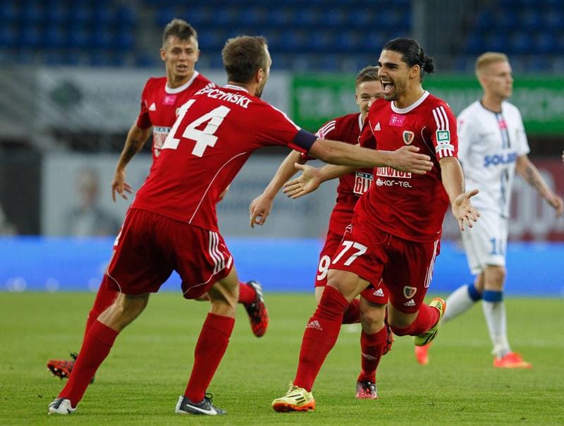 Football. T-Mobile Ekstraklasa. Piast Gliwice - Zawisza Bydgoszcz. 29.08.2014