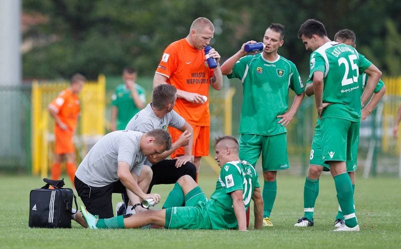 Football. Friendly Match. GKS Katowice - Puszcza Niepolomice. 26.07.2014