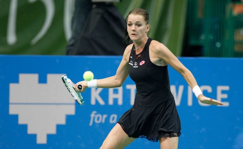 Tennis. Katowice Open. Agnieszka Radwanska - Yanina Wickmayer. 07.04.2015