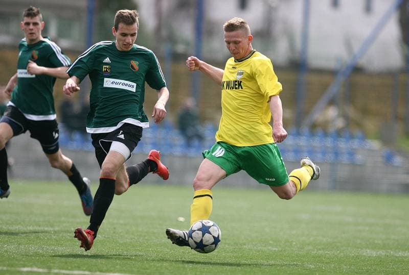Football. Liga Okregowa. Rozwoj II Katowice - Gornik MK Katowice. 12.04.2015