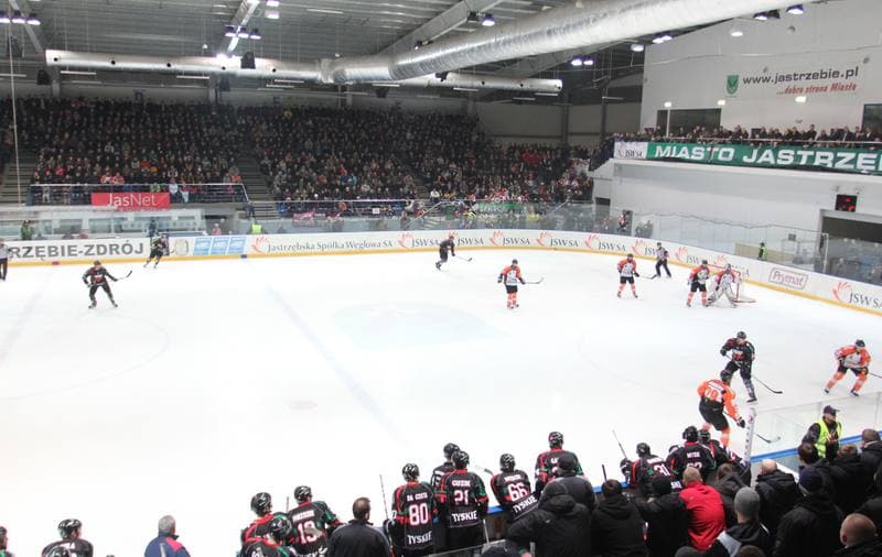 Ice Hockey. Polska Liga Hokejowa. JKH GKS Jastrzebie - GKS Tychy. 09.03.2013