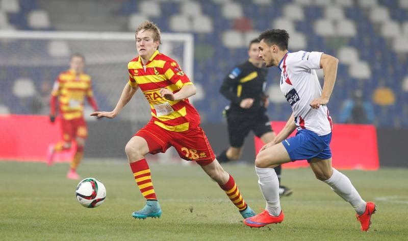 Football. PKO BP Ekstraklasa. Podbeskidzie Bielsko Biala - Jagiellonia Bialystok. 02.11.2015