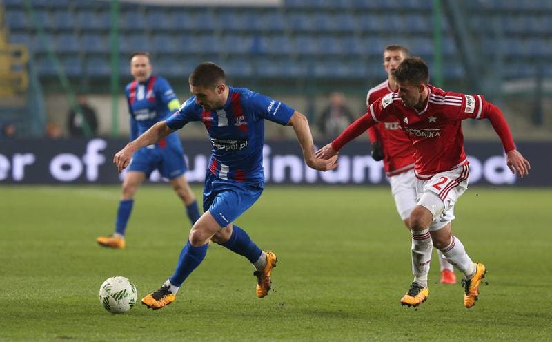 Football. PKO BP Ekstraklasa. Wisla Krakow - Podbeskidzie Bielsko Biala. 27.02.2016