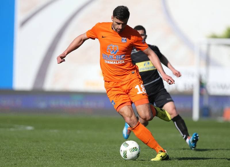 Football. PKO BP Ekstraklasa. Termalica Bruk-Bet Nieciecza - Korona Kielce. 02.04.2016