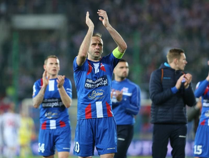 Football. Ekstraklasa. Gornik Zabrze - Podbeskidzie Bielsko-Biala. 20.04.2016