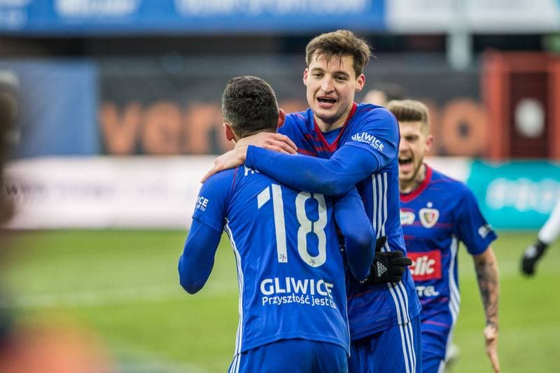 Football. PKO BP Ekstraklasa. Piast Gliwice - Slask Wroclaw. 06.02.2021