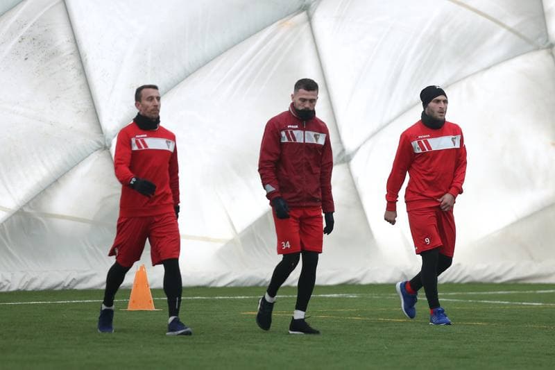 Football. Zaglebie Sosnowiec. Training. 08.01.2019