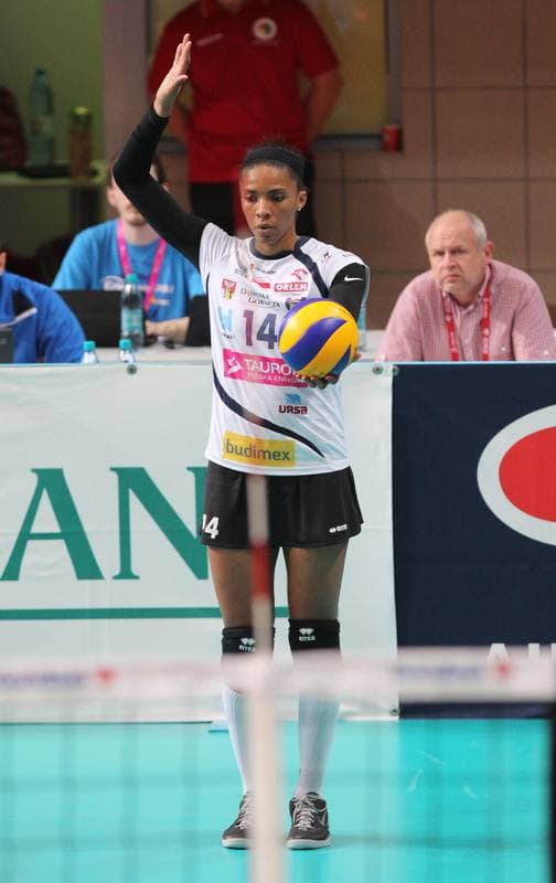 Volleyball. Women's Champions League. MKS Dabrowa Gornicza - Stiinta Bacau. 23.10.2013