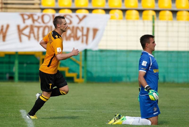 Football. I Liga. GKS Katowice - Widzew Lodz. 02.08.2014
