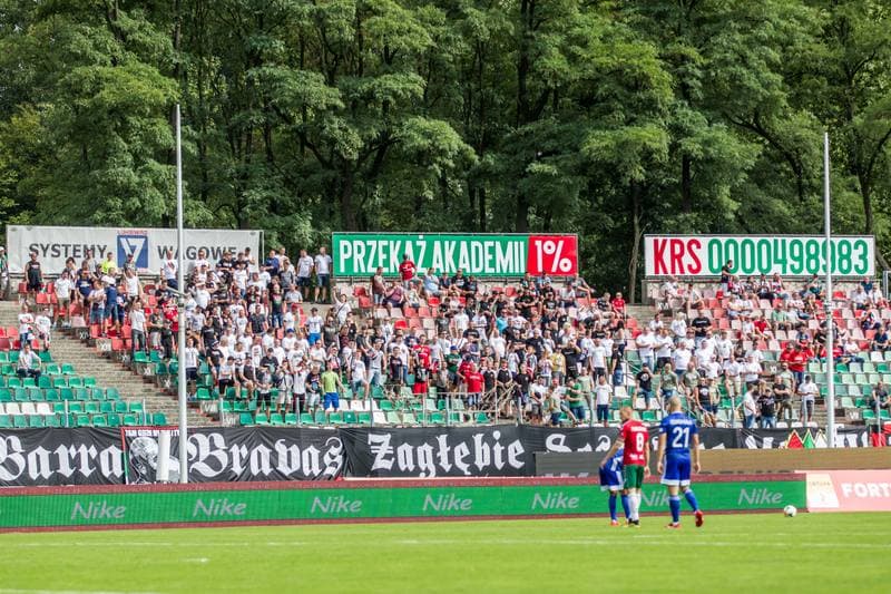 Football. Fortuna I Liga. Zaglebie Sosnowiec - Miedz Legnica. 17.08.2019