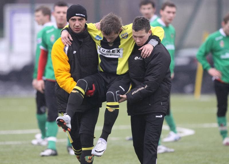Football. Sparing. Zaglebie Sosnowiec - Ruch Radzionkow. 15.01.2011