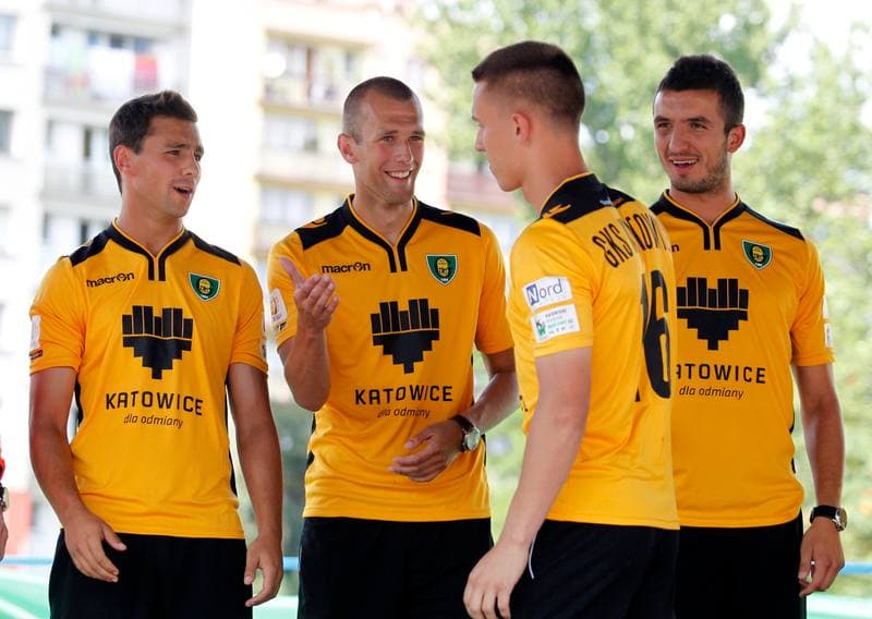 Football. GKS Katowice. Press Conference. 26.07.2014