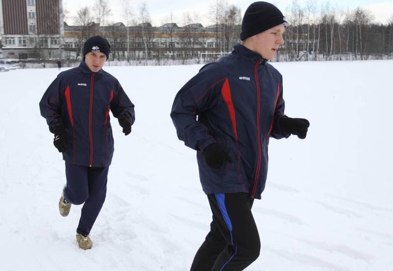 Football. Piast Gliwice. Training. 20.12.2010