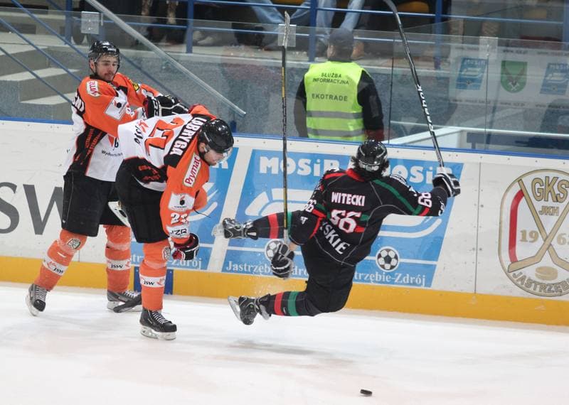 Ice Hockey. Polska Liga Hokejowa. JKH GKS Jastrzebie - GKS Tychy. 09.03.2013