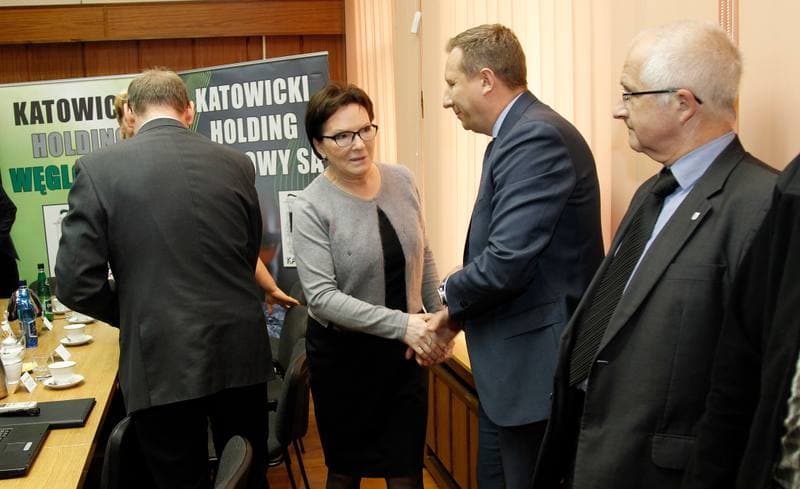 Prime Minister Ewa Kopacz. Visit to KWK Wujek. 22.10.2015