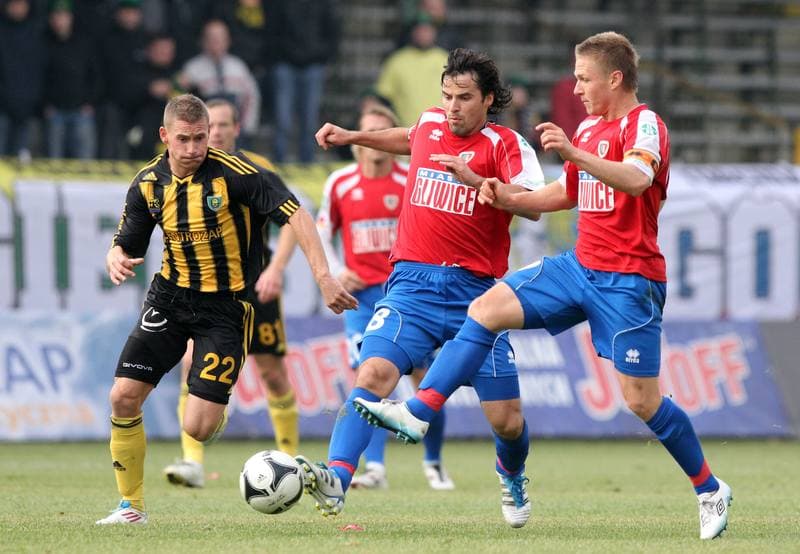 Football. I liga. GKS Katowice - Piast Gliwice. 23.10.2011
