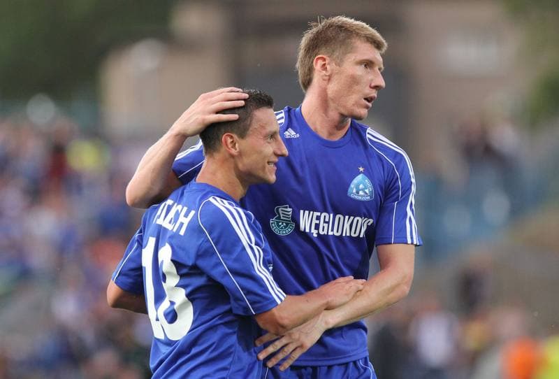 Football. Europa League. Ruch Chorzow - Metalurg Skopje. 19.07.2012