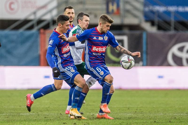Football. PKO BP Ekstraklasa. Piast Gliwice - Slask Wroclaw. 06.02.2021