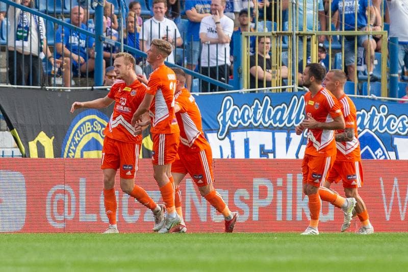 Football. Fortuna I Liga. Ruch Chorzow - Bruk-Bet Termalica Nieciecza. 27.08.2022