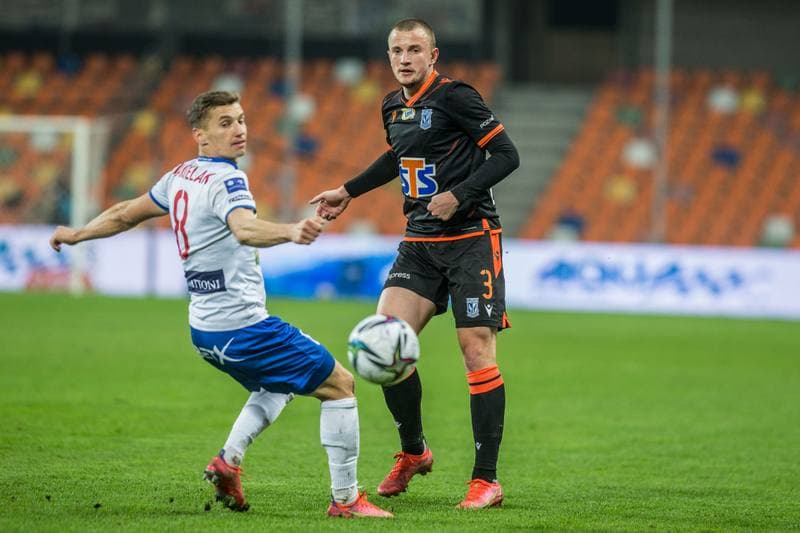 Football. PKO BP Ekstraklasa. Podbeskidzie Bielsko-Biala - Lech Poznan. 23.04.2021