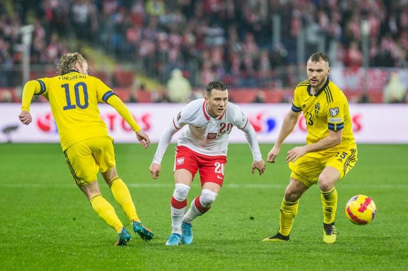 Football. FIFA World Cup Qualifiers. Poland - Sweden. 29.03.2022