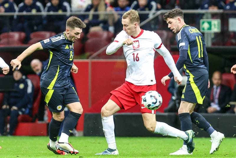 Football. UEFA Nations League. Poland - Scotland. 18.11.2024