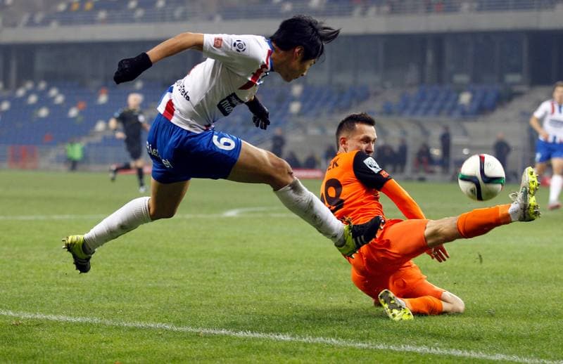 Football. PKO BP Ekstraklasa. Podbeskidzie Bielsko Biala - Zaglebie Lubin. 22.11.2015