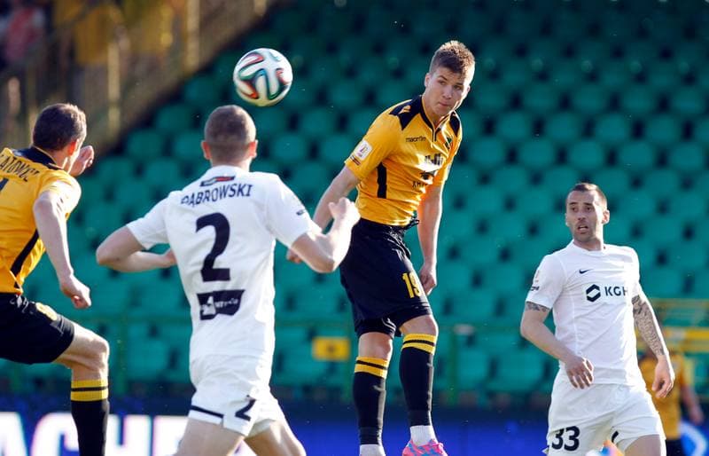 Football. I Liga. GKS Katowice - Zaglebie Lubin. 25.04.2015