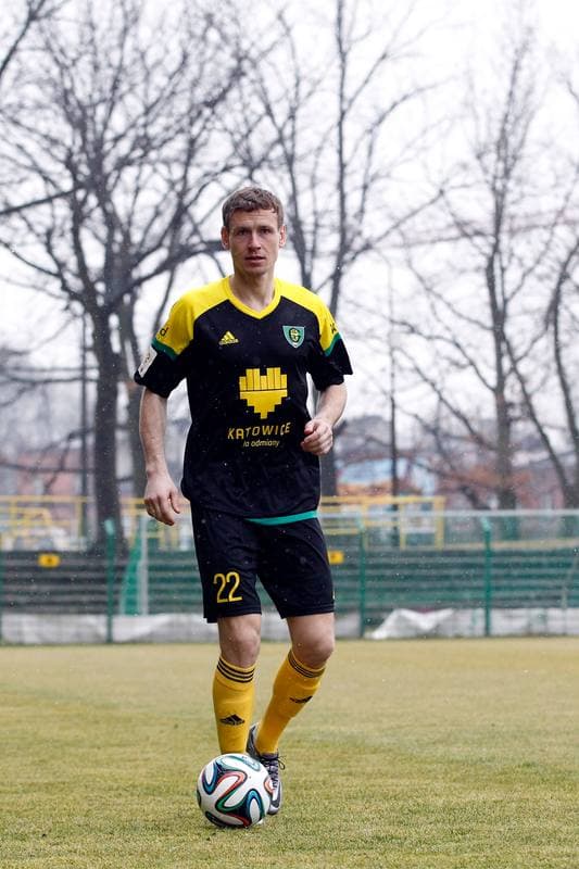 Football. GKS Katowice. Tomasz Zahorski. 23.02.2016