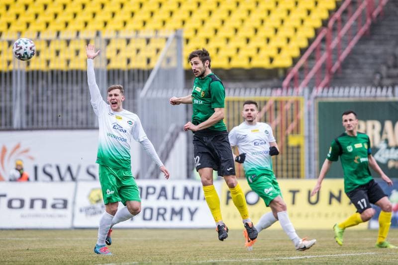 Football. Fortuna I Liga. GKS 1962 Jastrzebie - Radomiak Radom. 07.03.2020