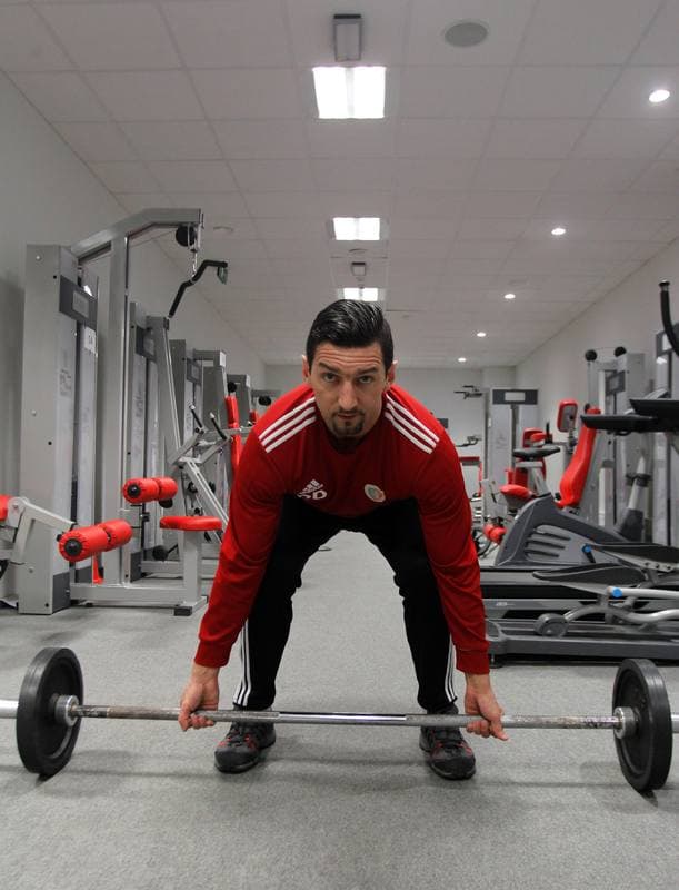 Football. Gornik Zabrze. Training. 17.01.2014