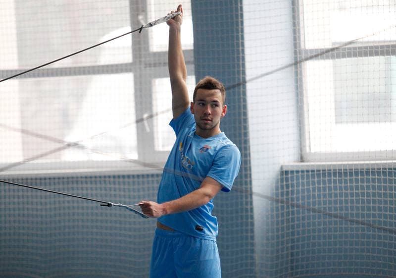 Football. Termalica Bruk-Bet Nieciecza. Training. 30.01.2014